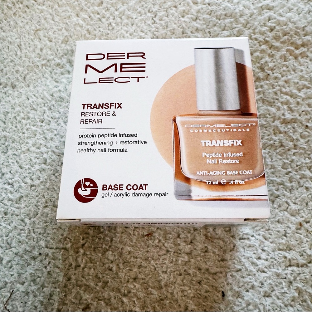 Dermelect Transfix Restore & Repair Base Coat nail treatment NWT